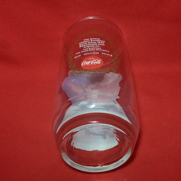 VTG Coca Cola Santa Claus Wherever I Go Drinking Glass - Picture 6 of 11